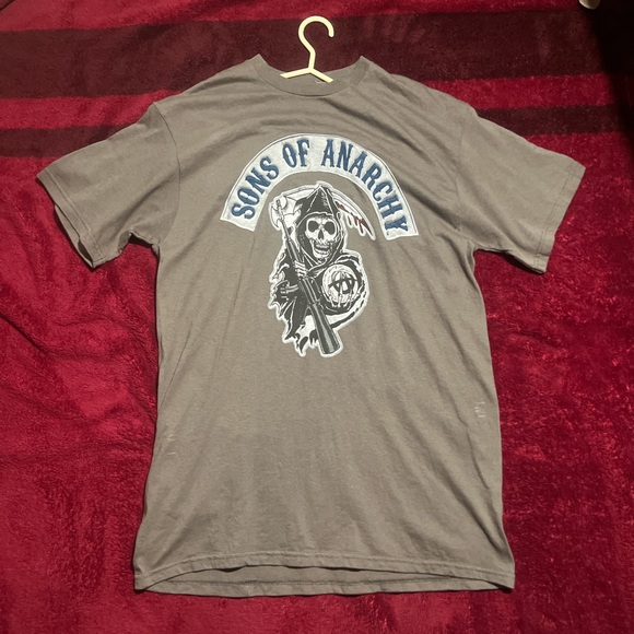 Sons of anarchy reaper crew road gear gray t shirt - Picture 1 of 2